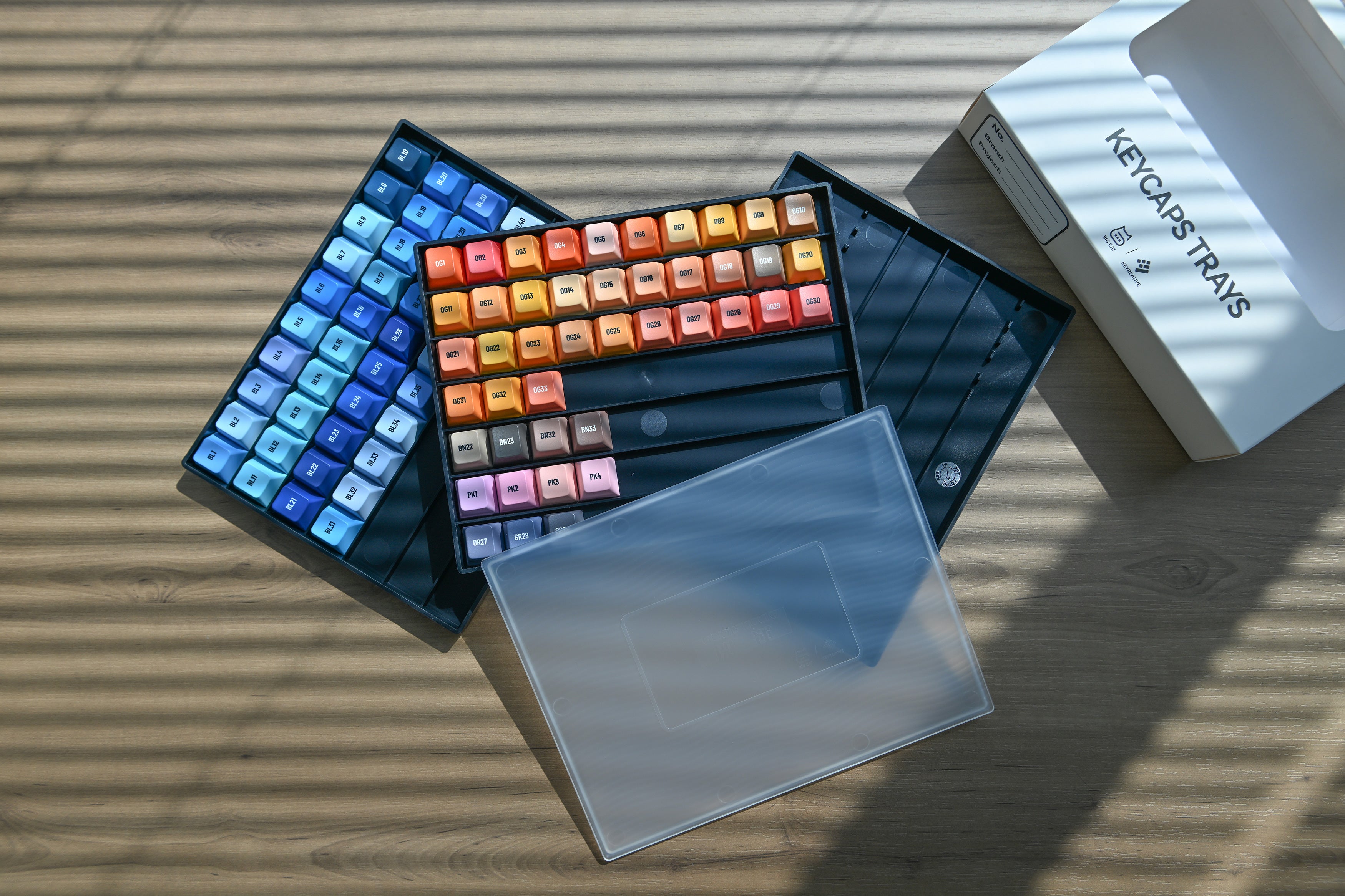 3 Layer Keycap Trays - Excluded Keycaps