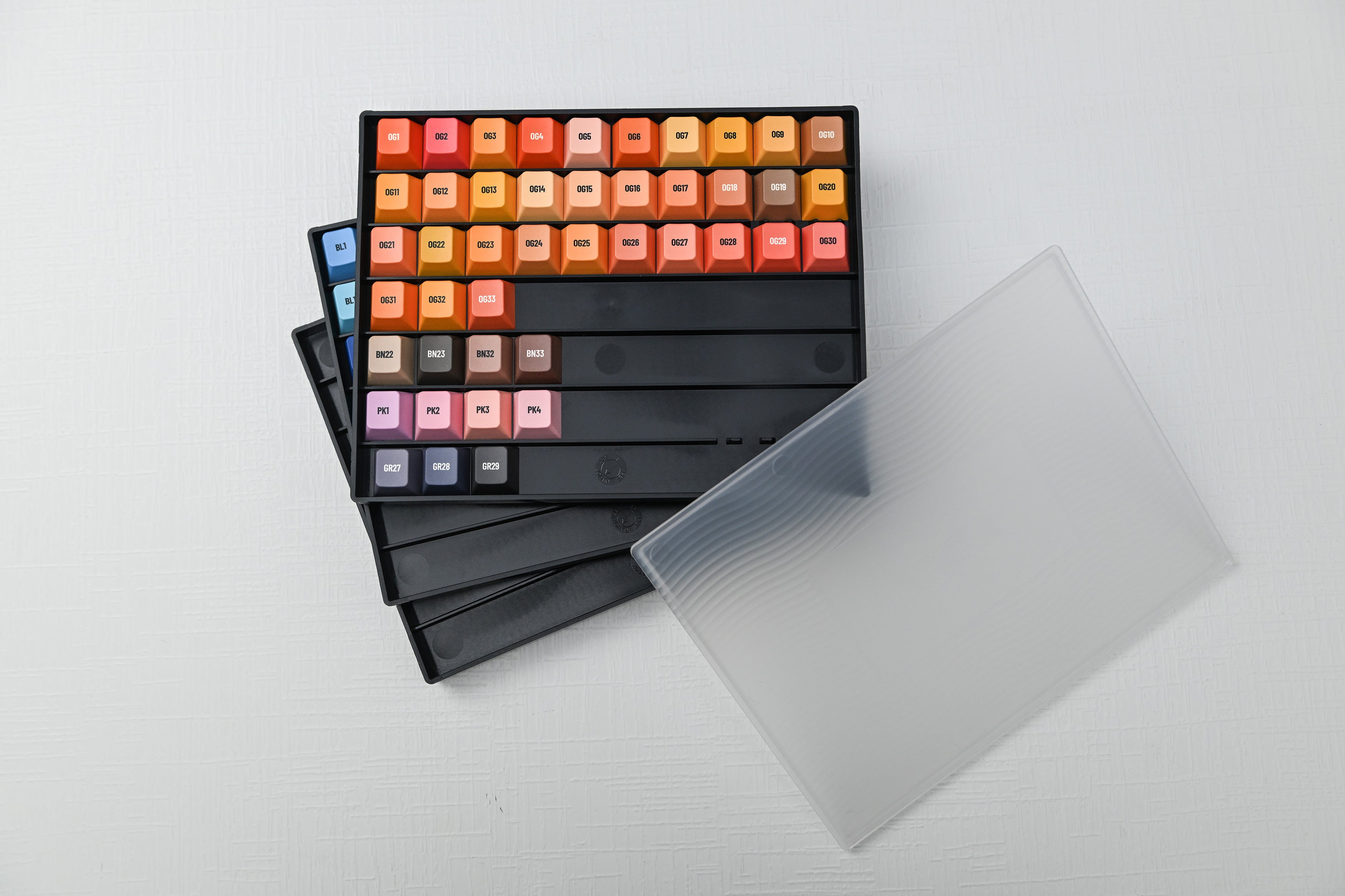 3 Layer Keycap Trays - Excluded Keycaps