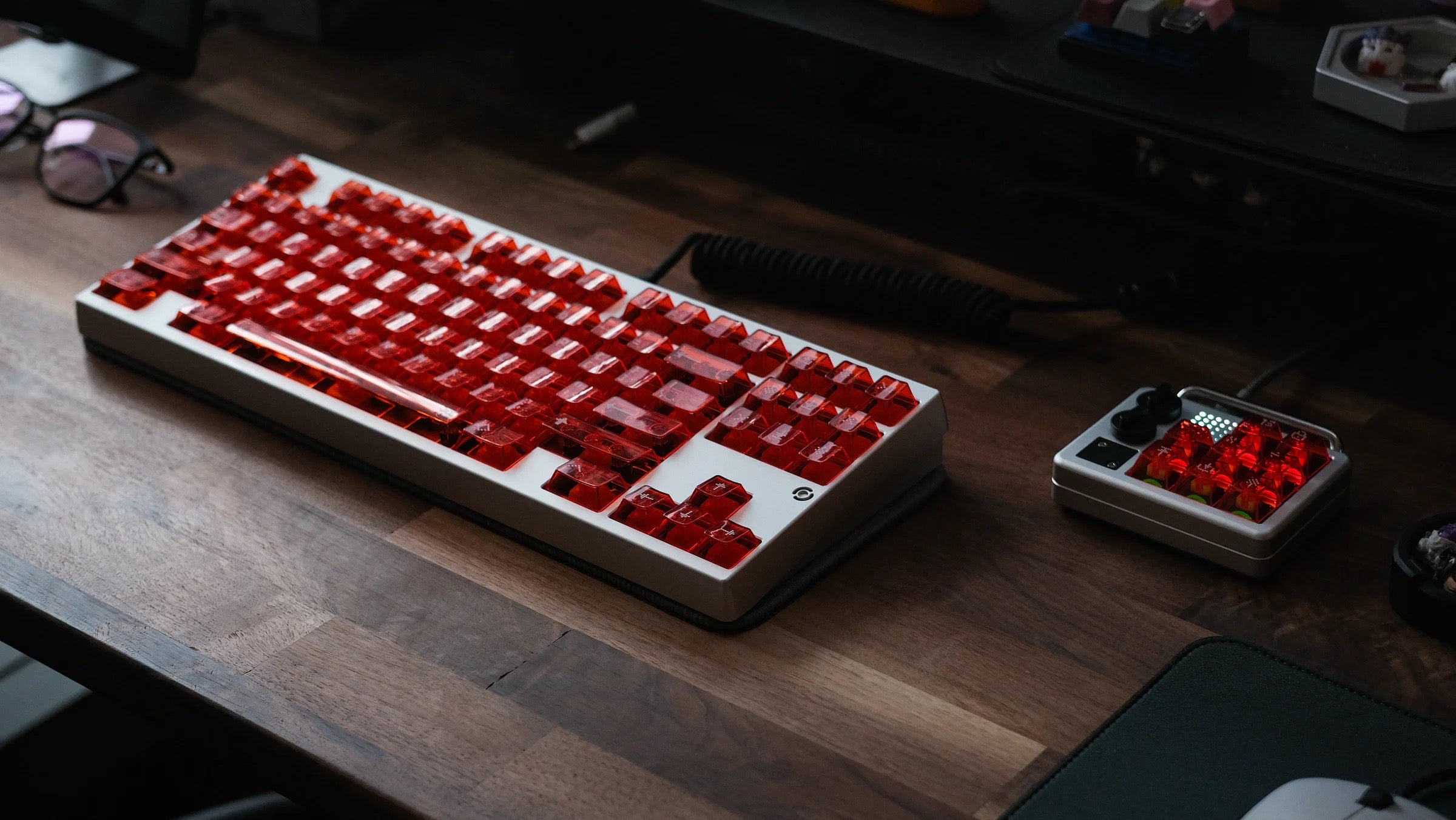 Asimov Cherry Profile Transparent Keycaps