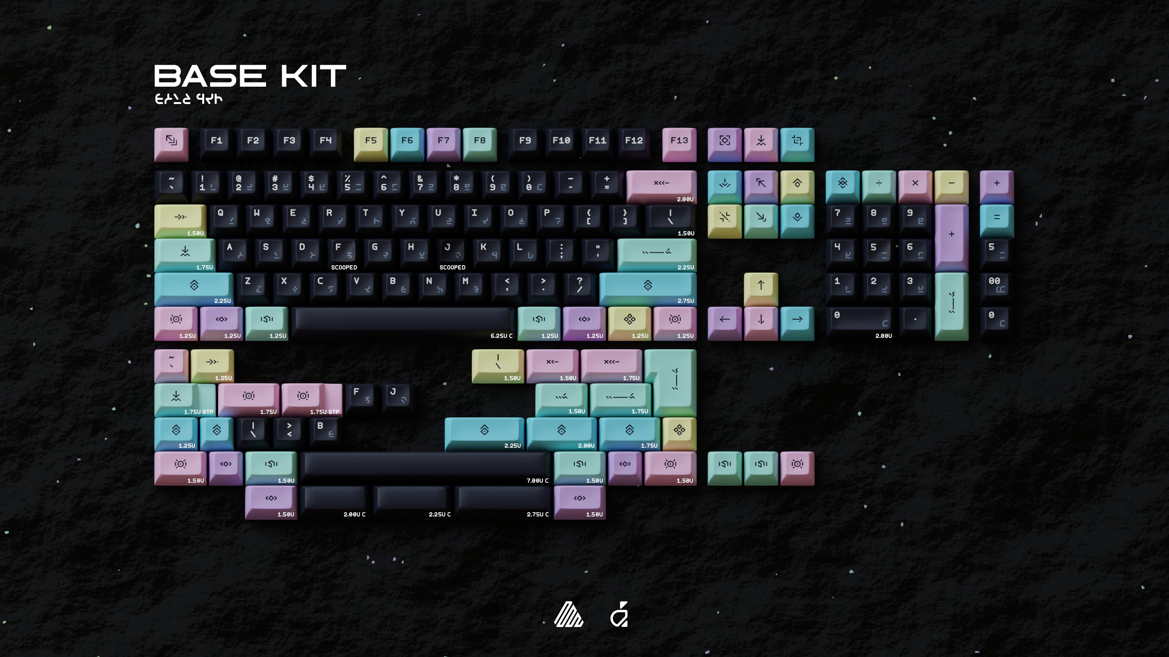 KAM ASTHA Thickened PBT Keycaps-Base