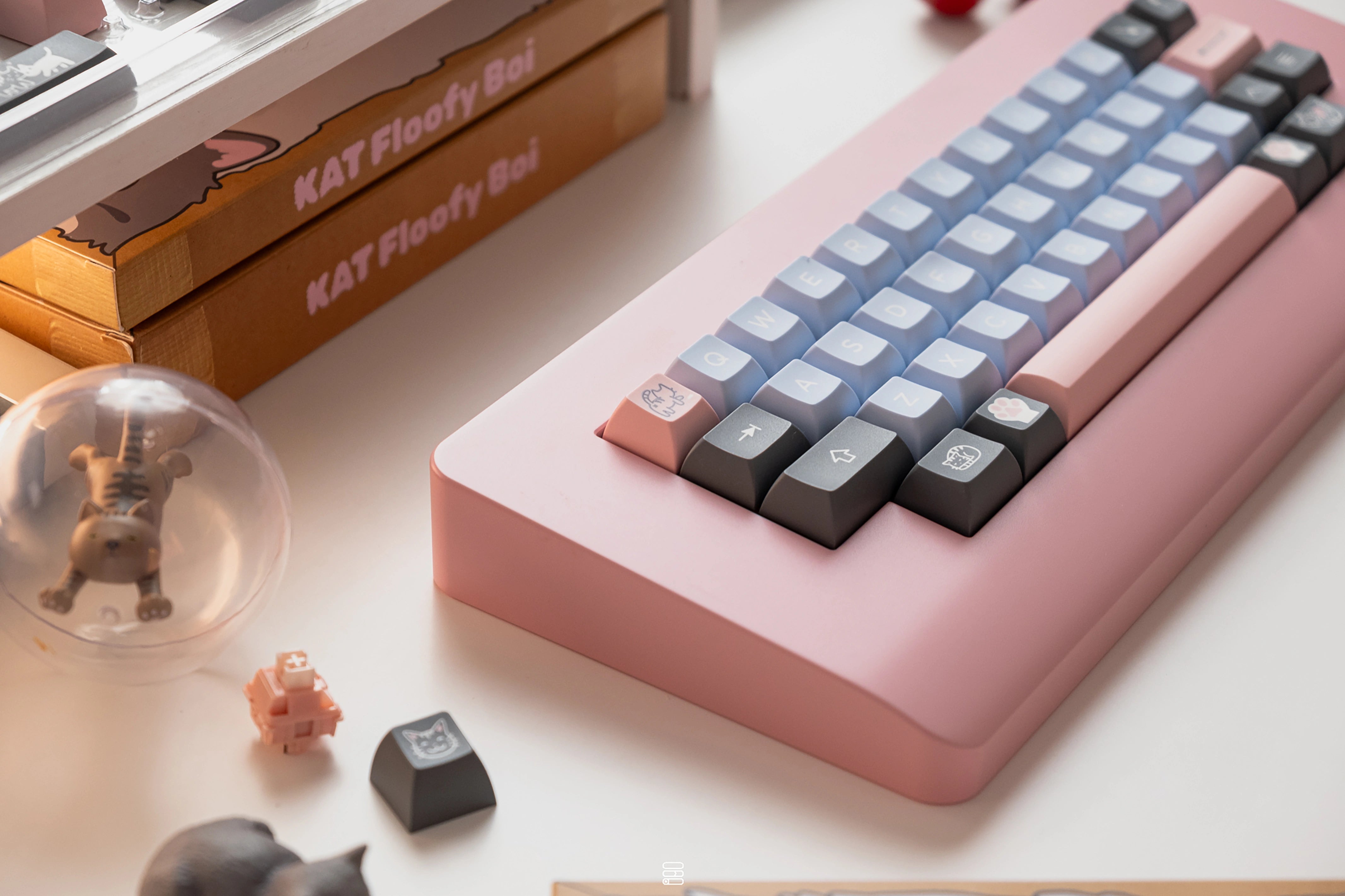 KAT Floofy Boi Thickened Double Shot PBT Keycaps