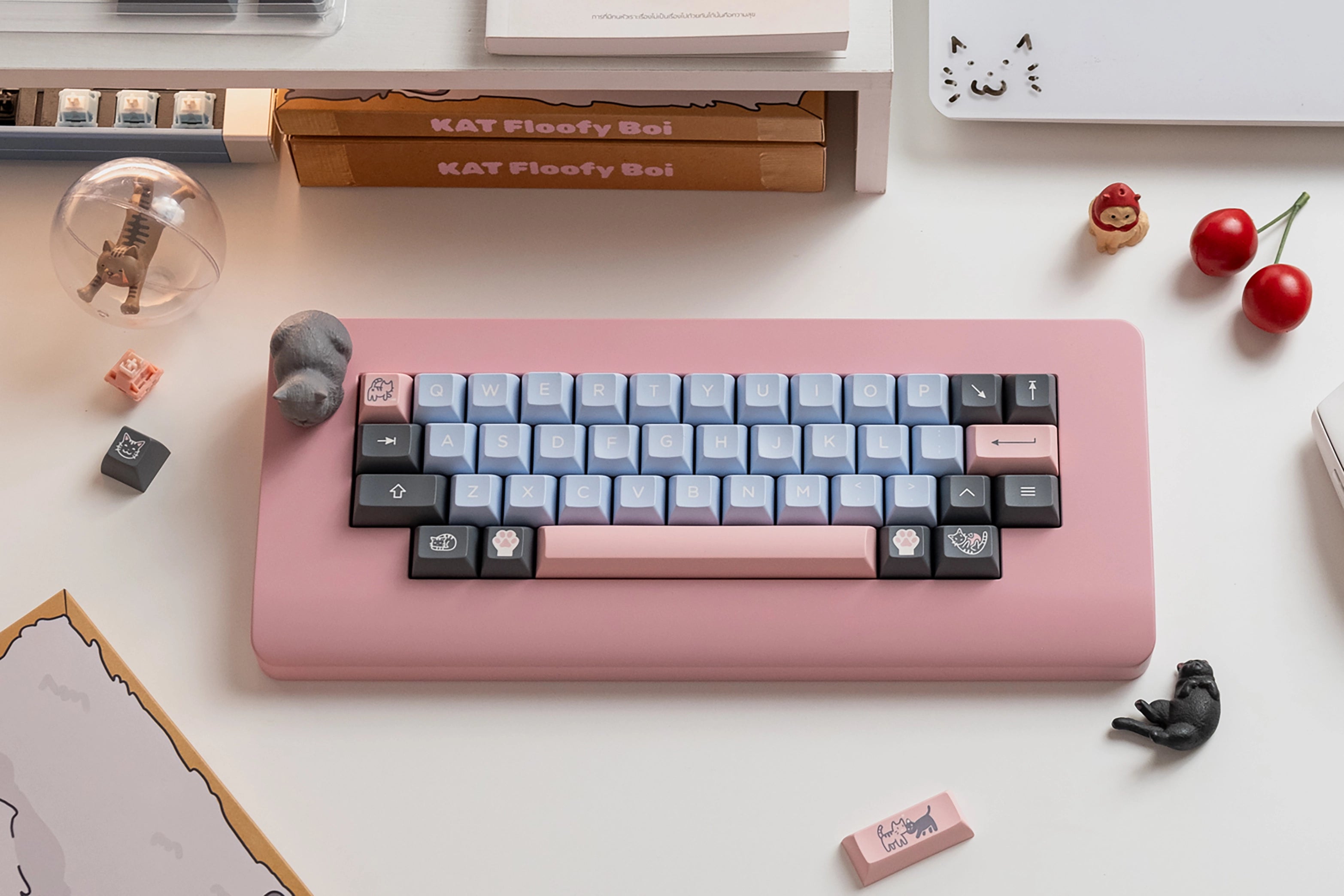 KAT Floofy Boi Thickened Double Shot PBT Keycaps