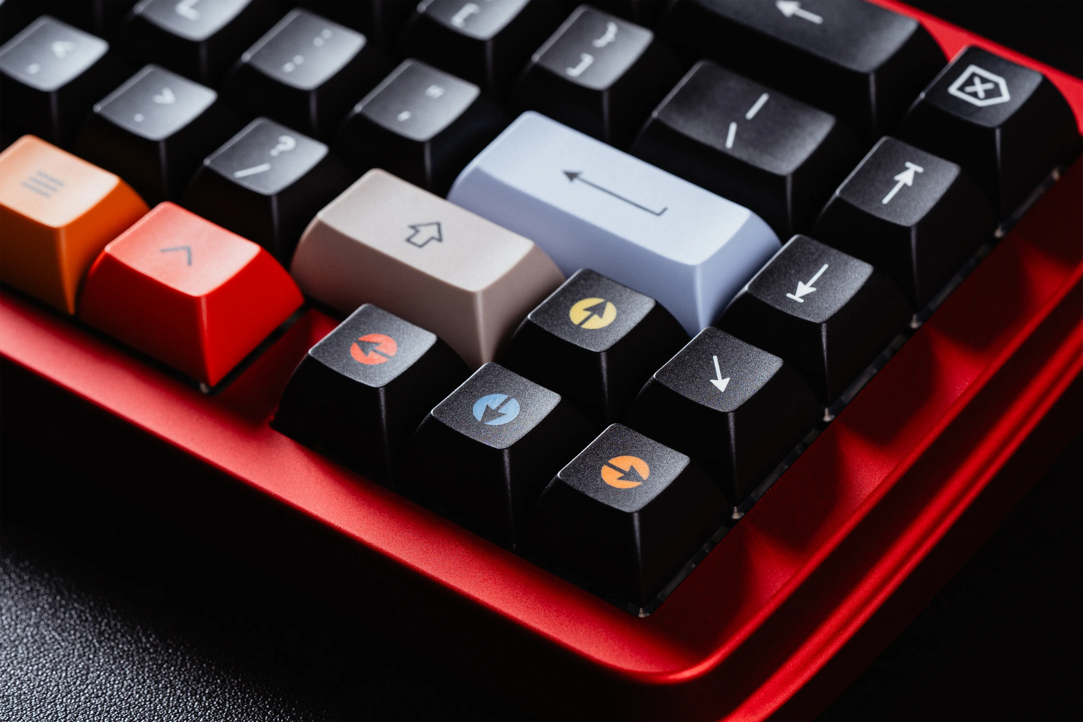 KAT White on Black + Extensions Thickened Double Shot PBT Keycaps