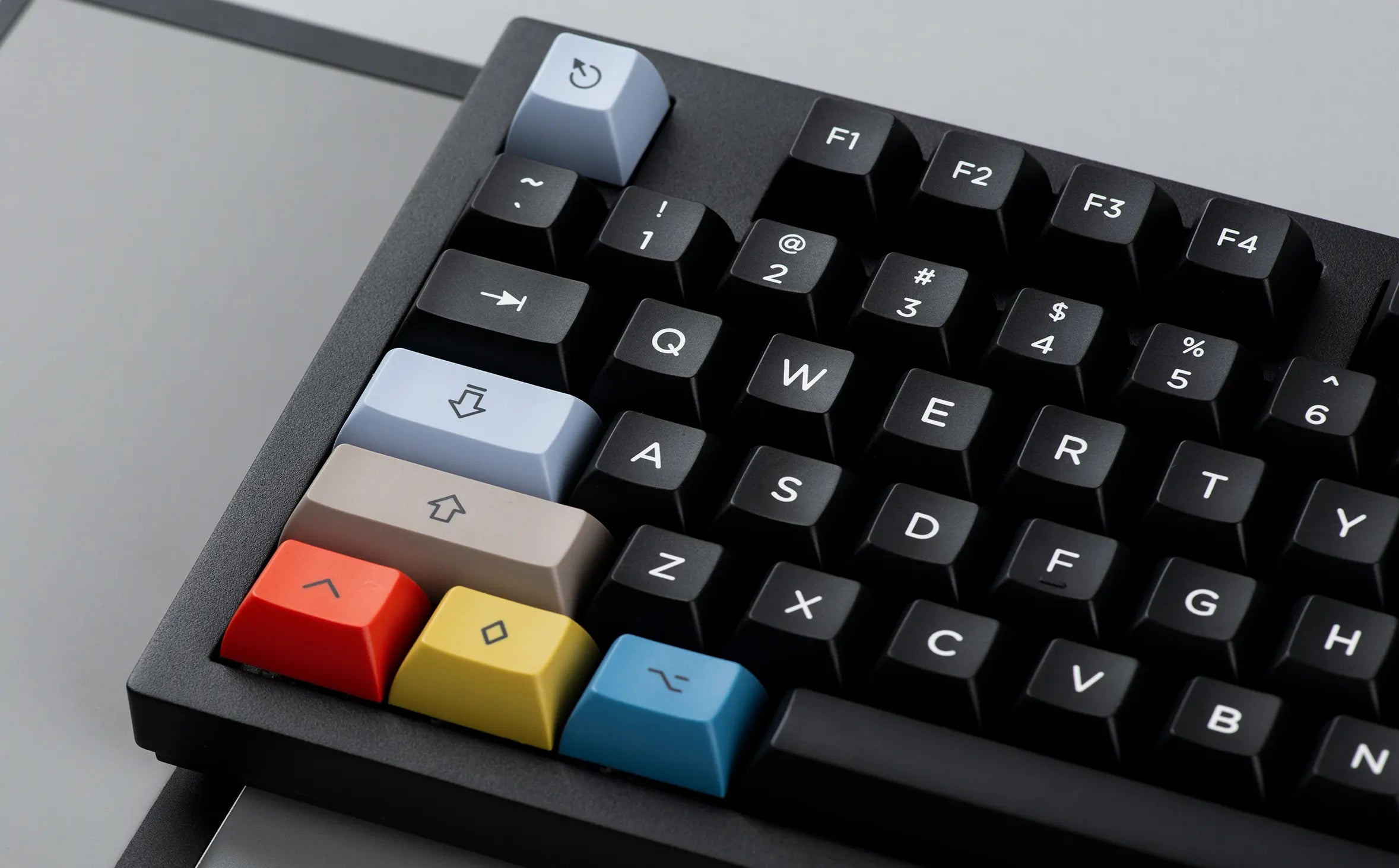 KAT White on Black + Extensions Thickened Double Shot PBT Keycaps