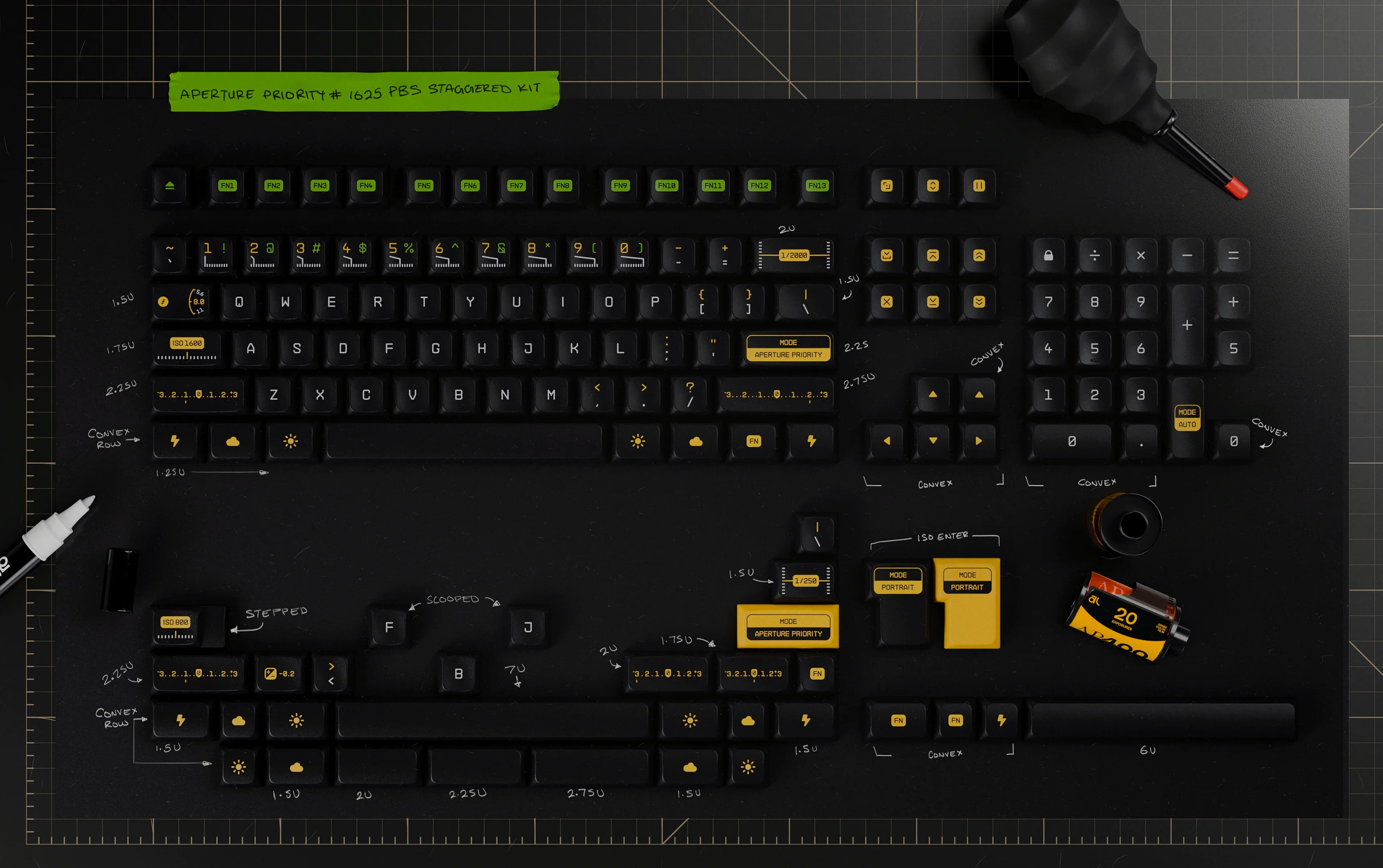PBS Aperture Priority Keycaps