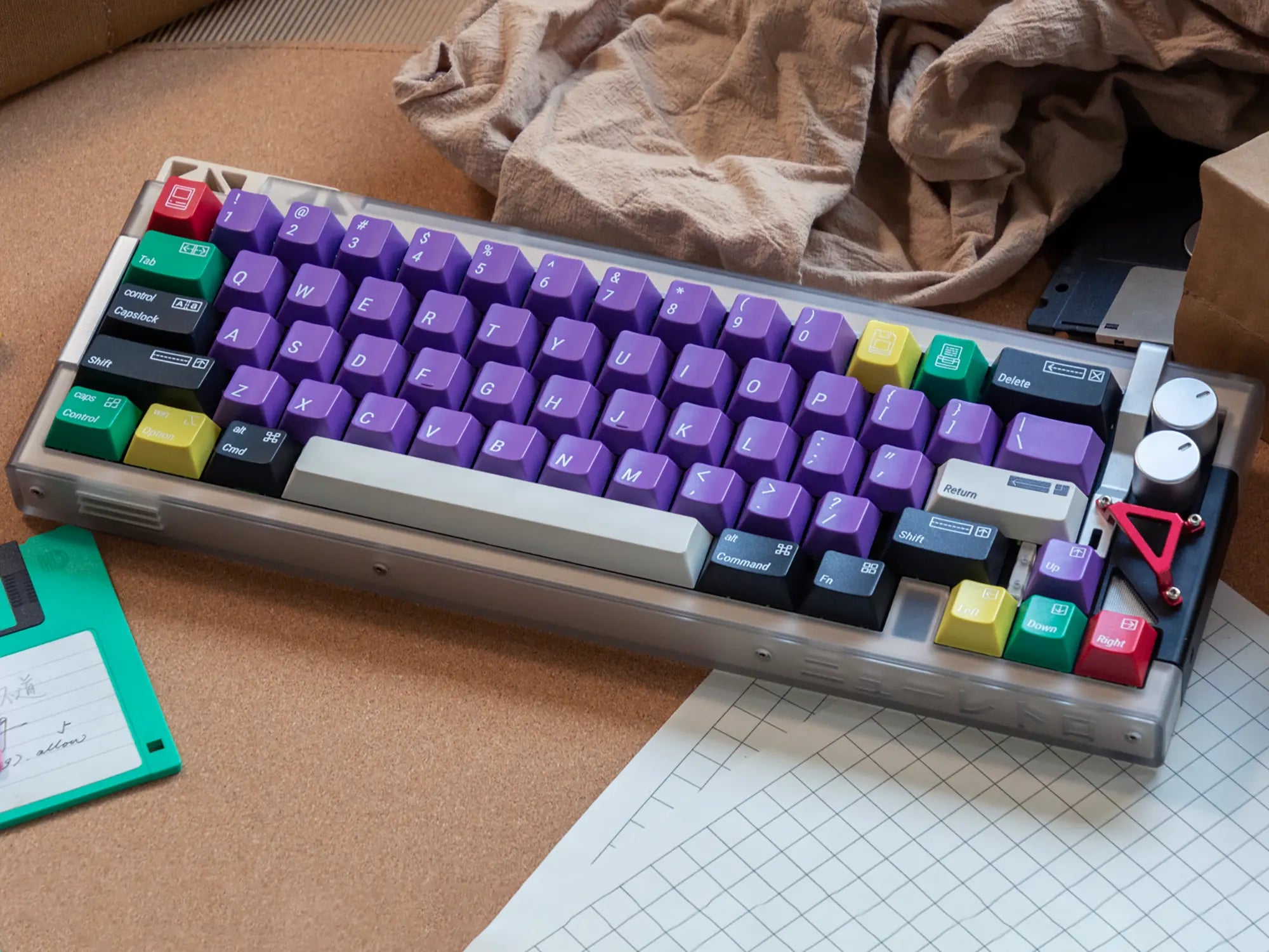 Pixel Cube ABS Cherry Profile Keycaps