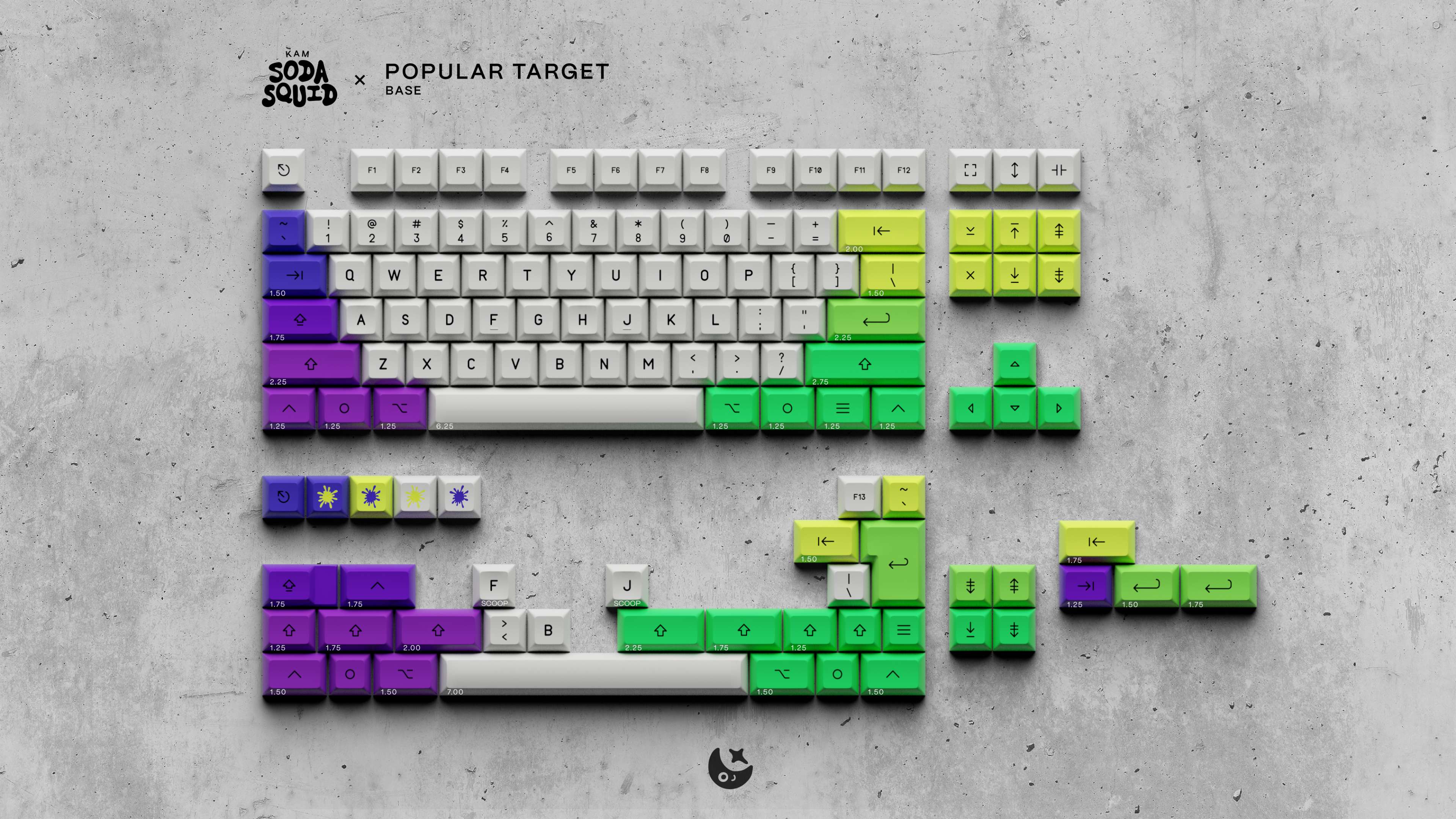 Soda Squid KAM Profile PBT Keycaps