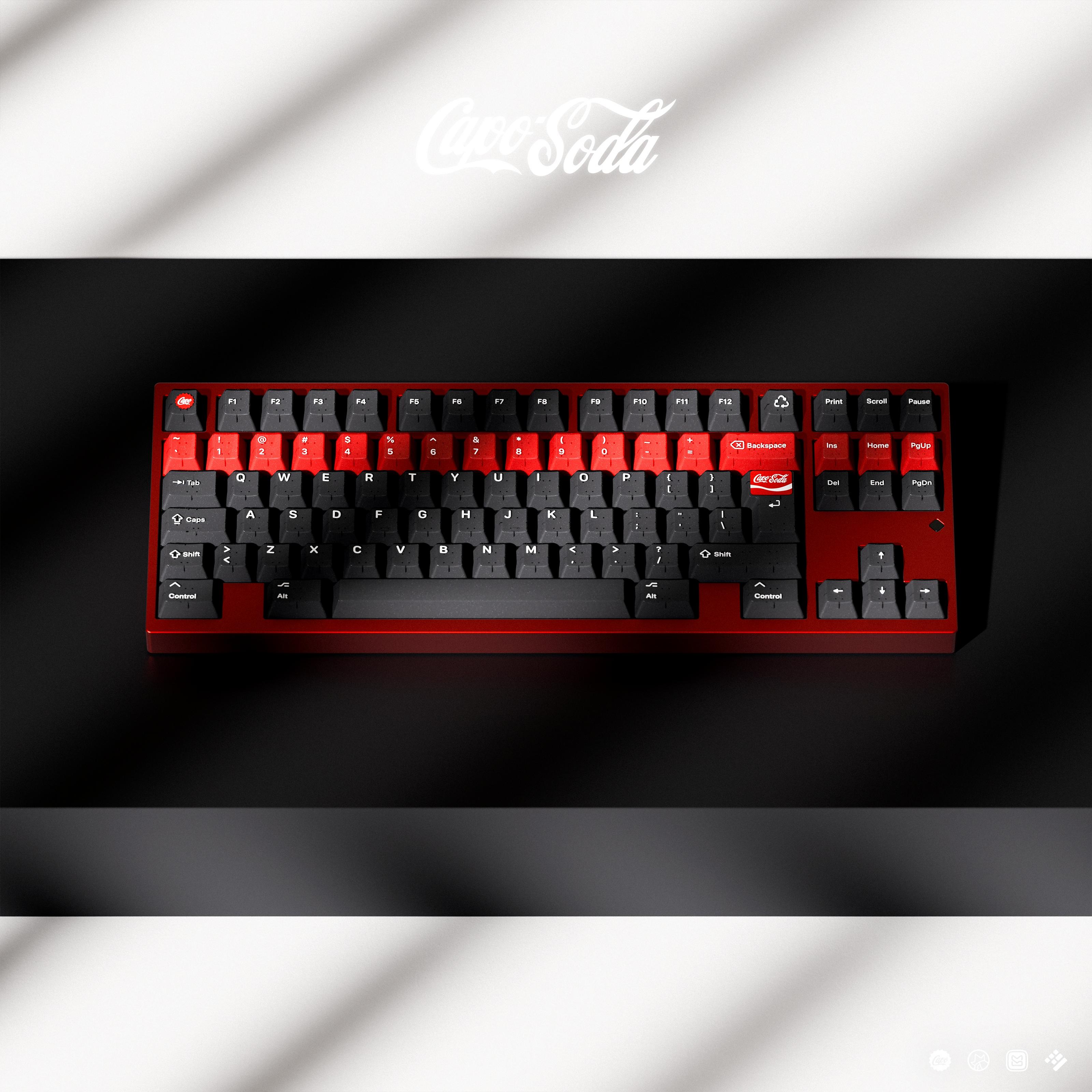 [Group-buy] KAP Capo Soda Doubleshot Cherry Profile Keycaps