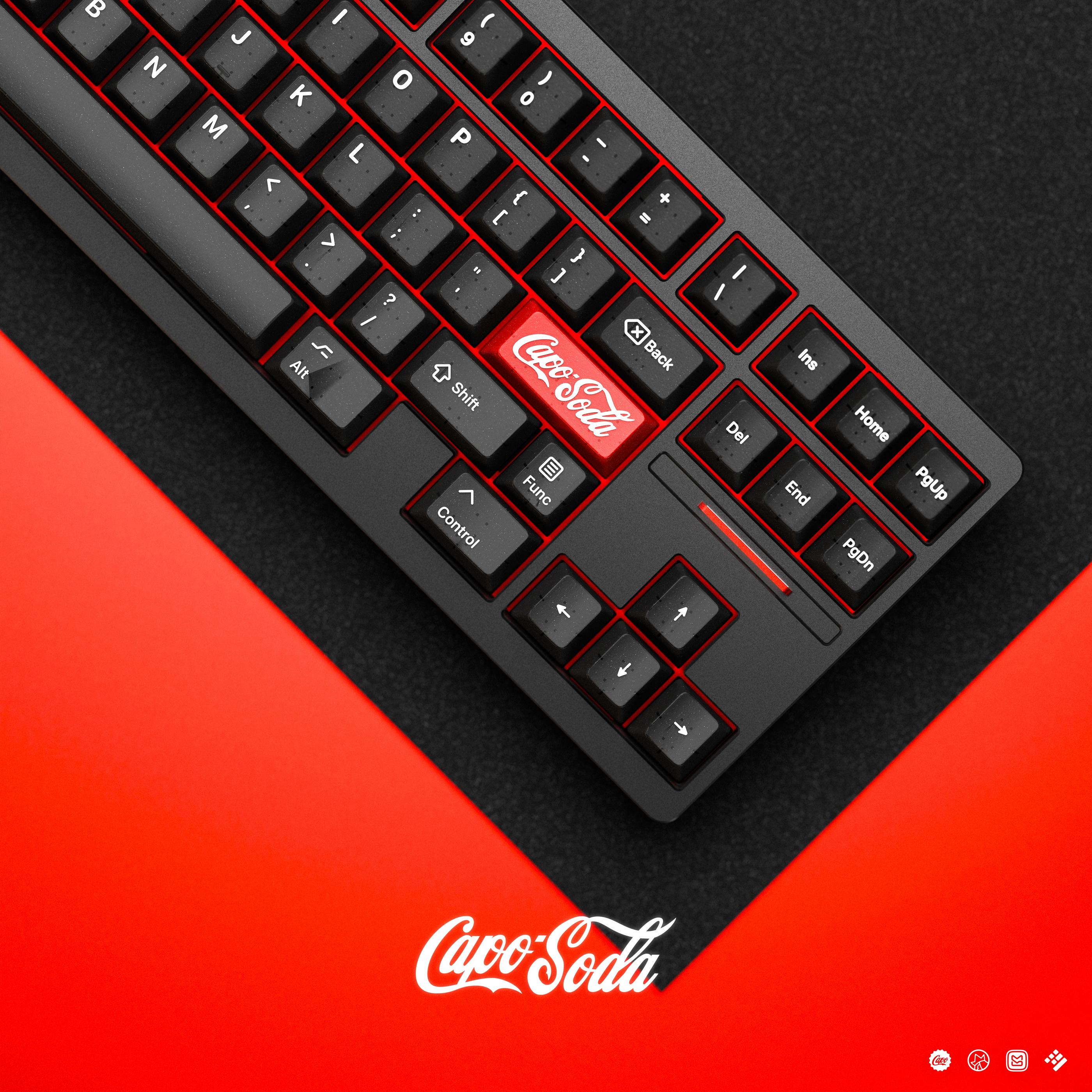 [Group-buy] KAP Capo Soda Doubleshot Cherry Profile Keycaps