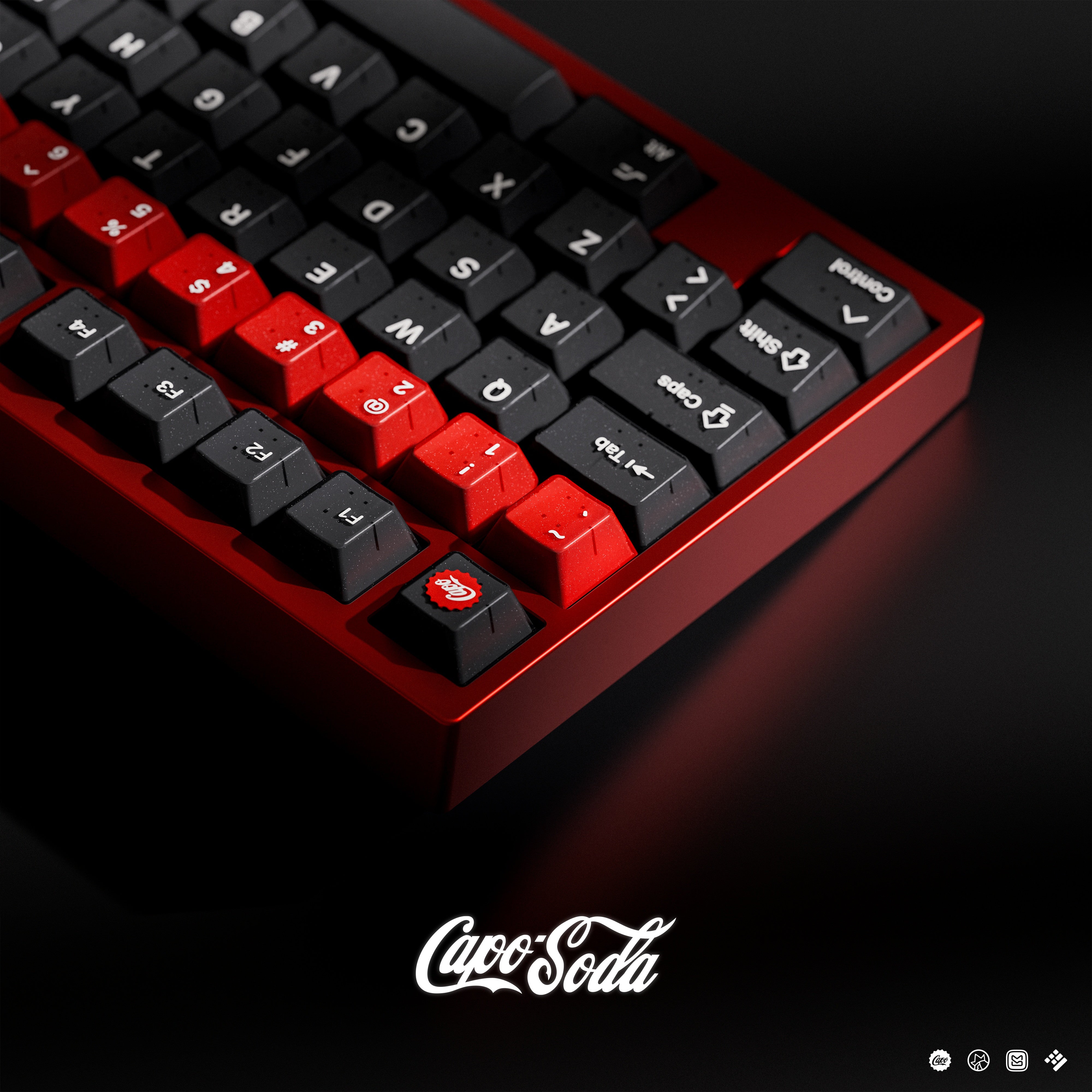 Group-buy] KAP Capo Soda Doubleshot Cherry Profile Keycaps|Keyreative