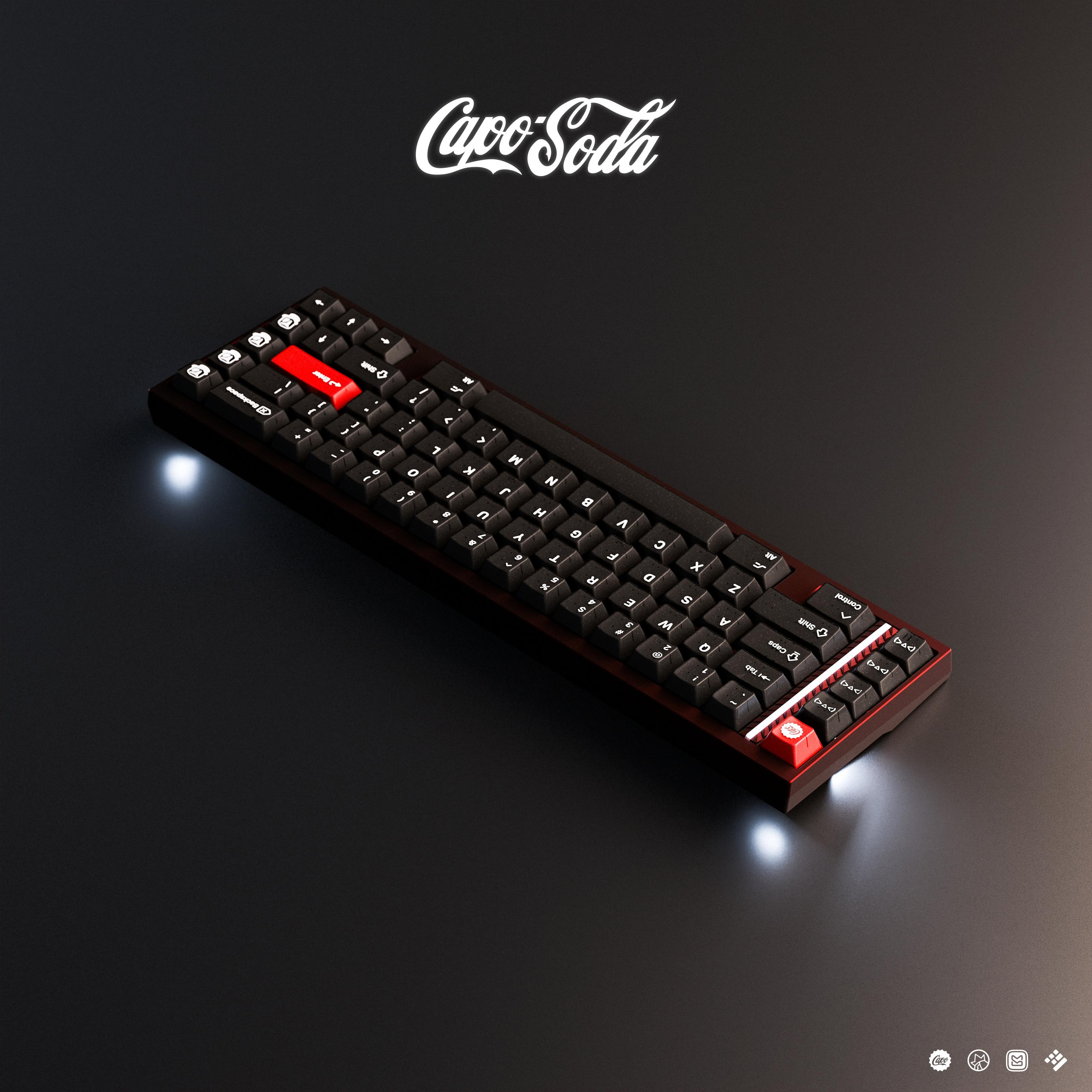 [Group-buy] KAP Capo Soda Doubleshot Cherry Profile Keycaps