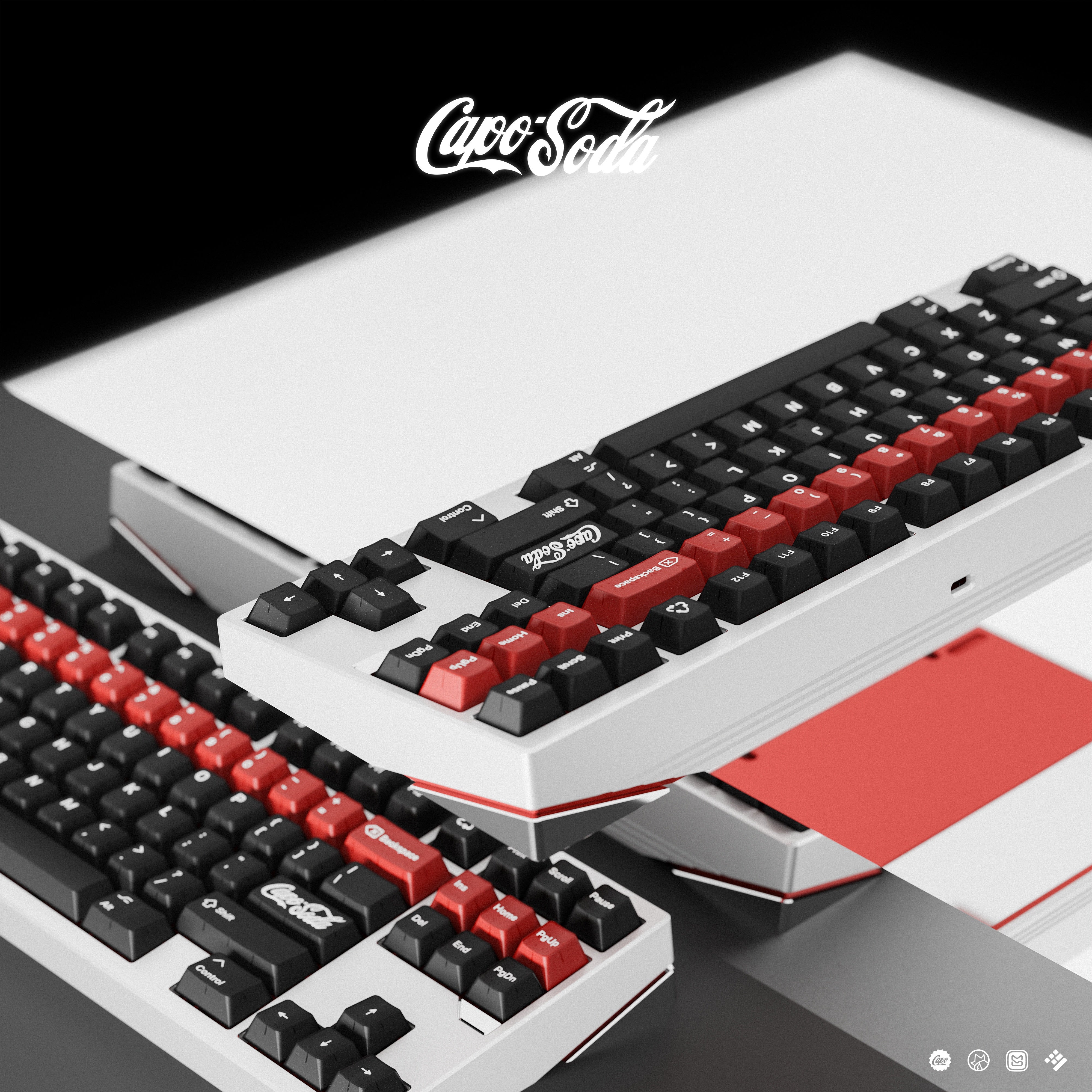 Group-buy] KAP Capo Soda Doubleshot Cherry Profile Keycaps|Keyreative