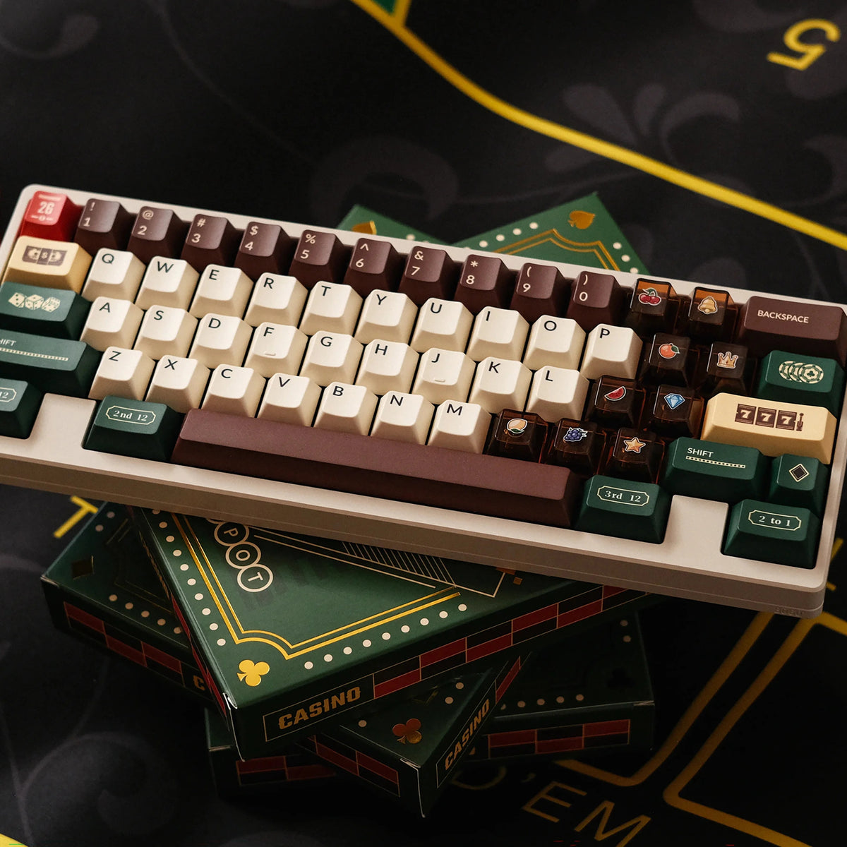 CasinoCherryProfileKeycaps.