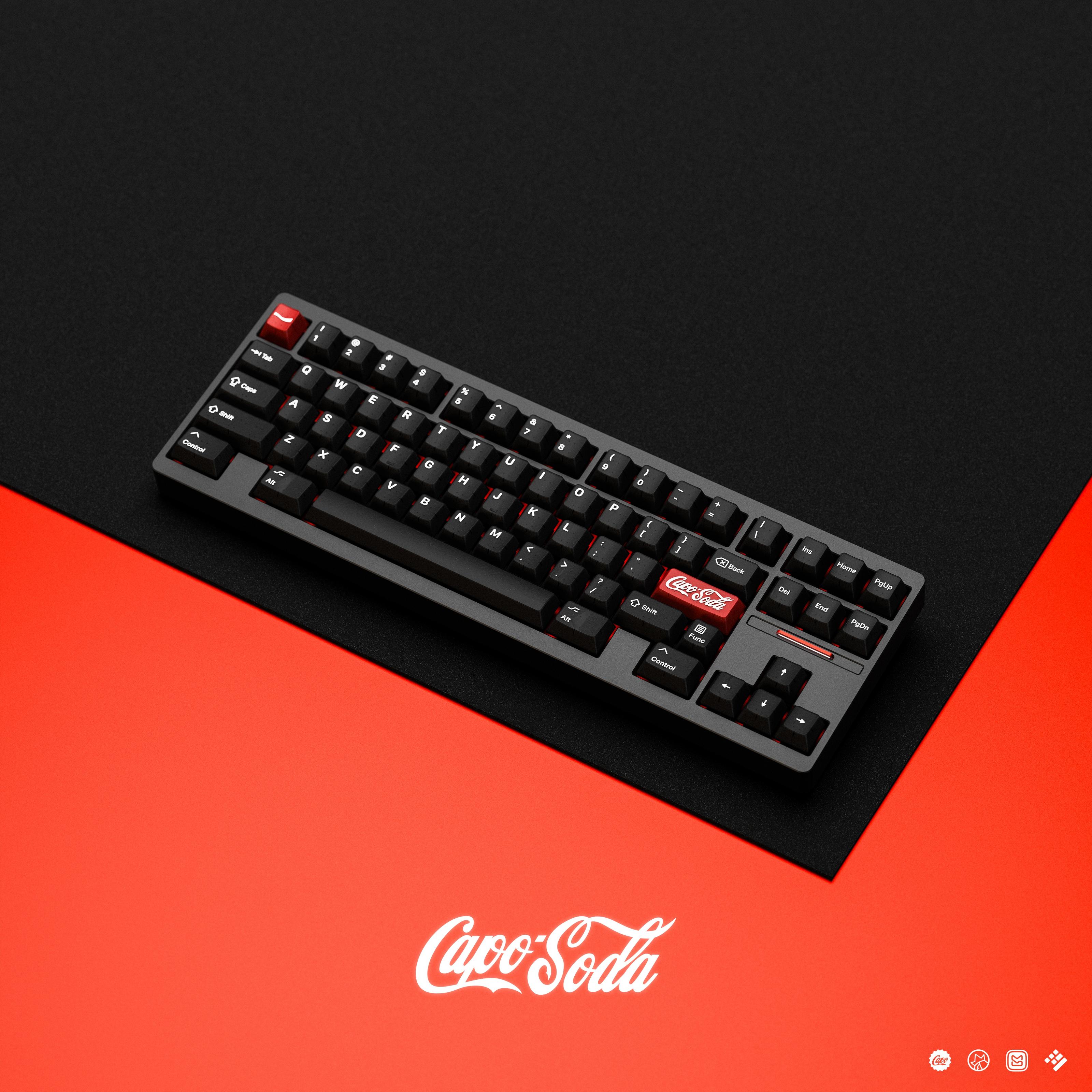 [Group-buy] KAP Capo Soda Doubleshot Cherry Profile Keycaps