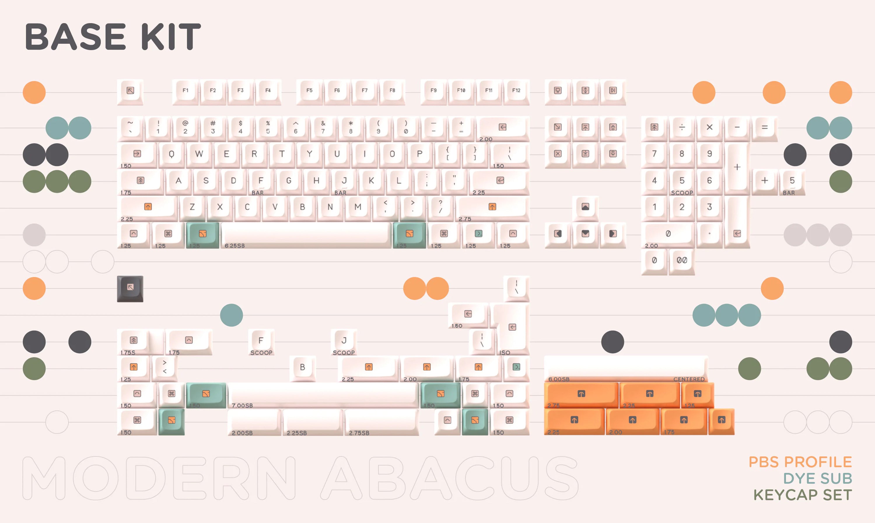 PBS Modern Abacus Keycaps