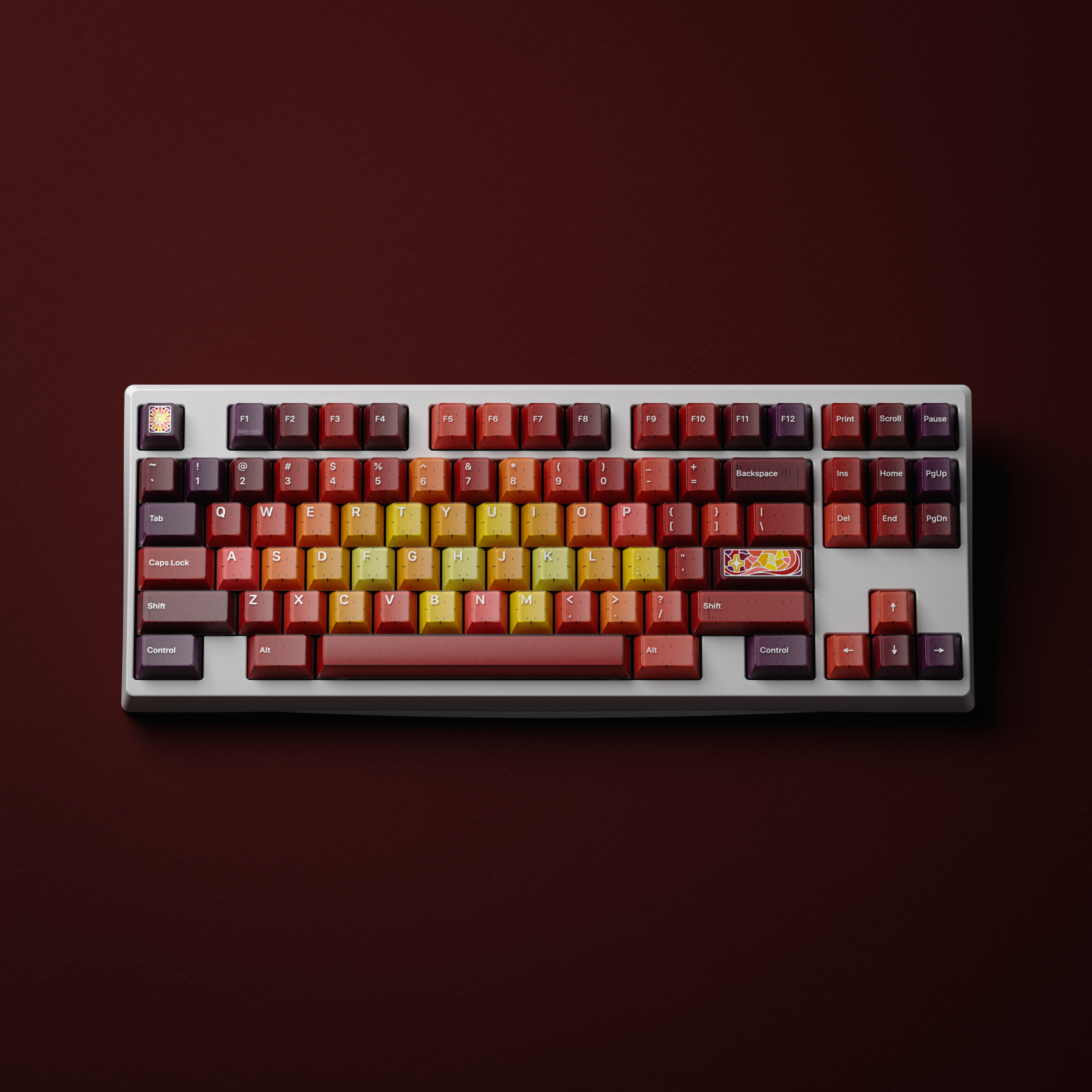 KAP Santa Llum Doubleshot Cherry Keycaps