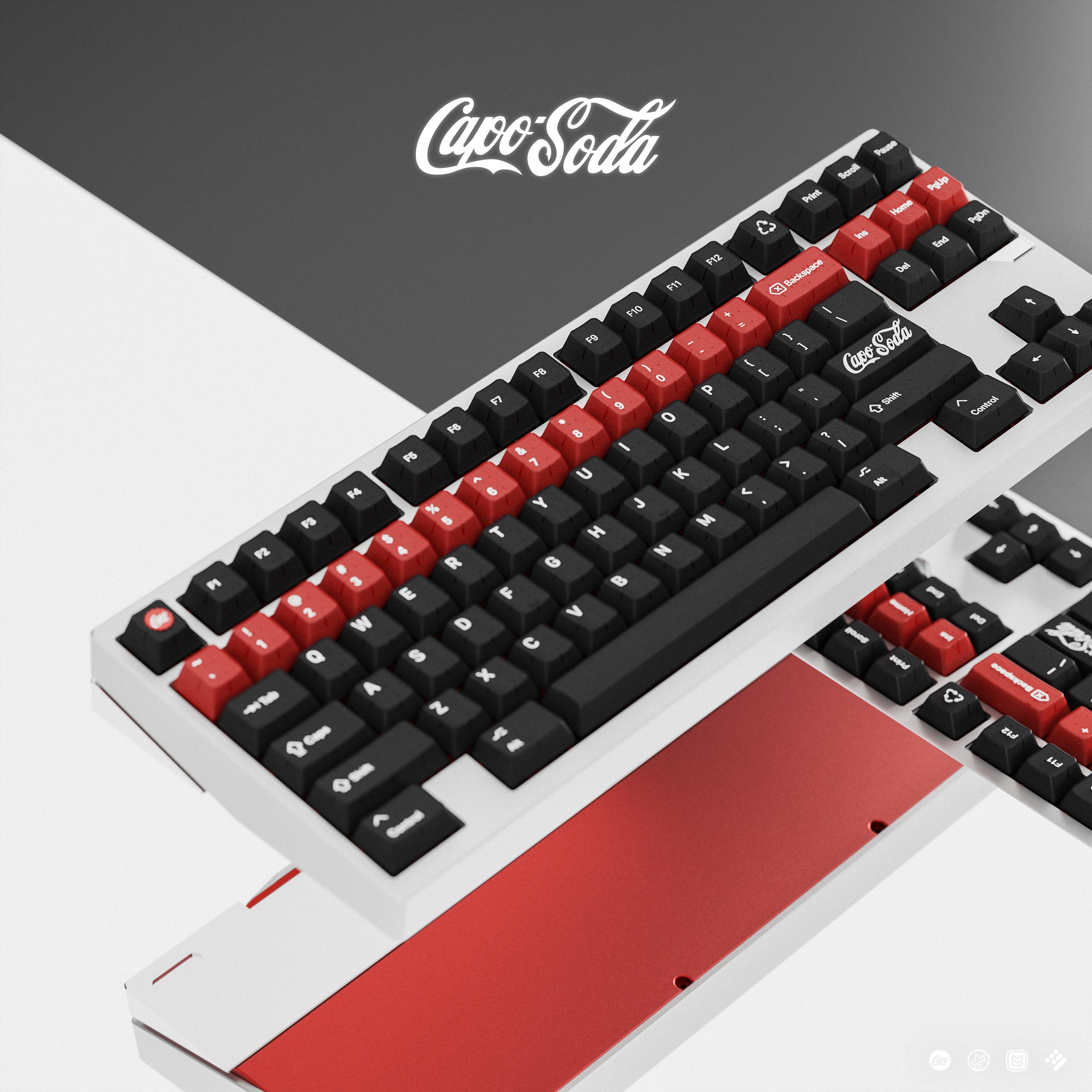 [Group-buy] KAP Capo Soda Doubleshot Cherry Profile Keycaps